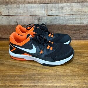 Nike Air Max Crusher 2 Mens Black Orange White Running Shoes Size 10.5